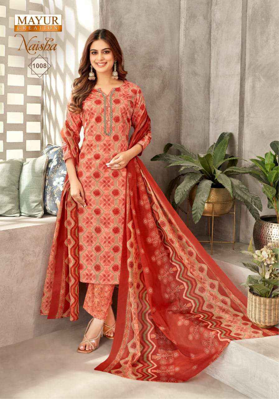 Mayur Creation Naisha Vol-1 Cotton Dress Material (10 pcs Catalogue)