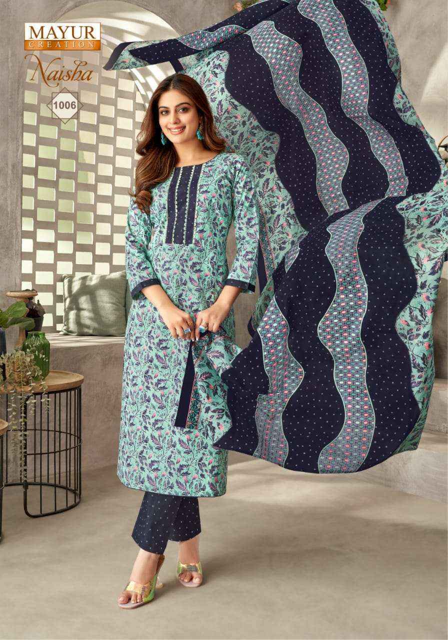 Mayur Creation Naisha Vol-1 Cotton Dress Material (10 pcs Catalogue)