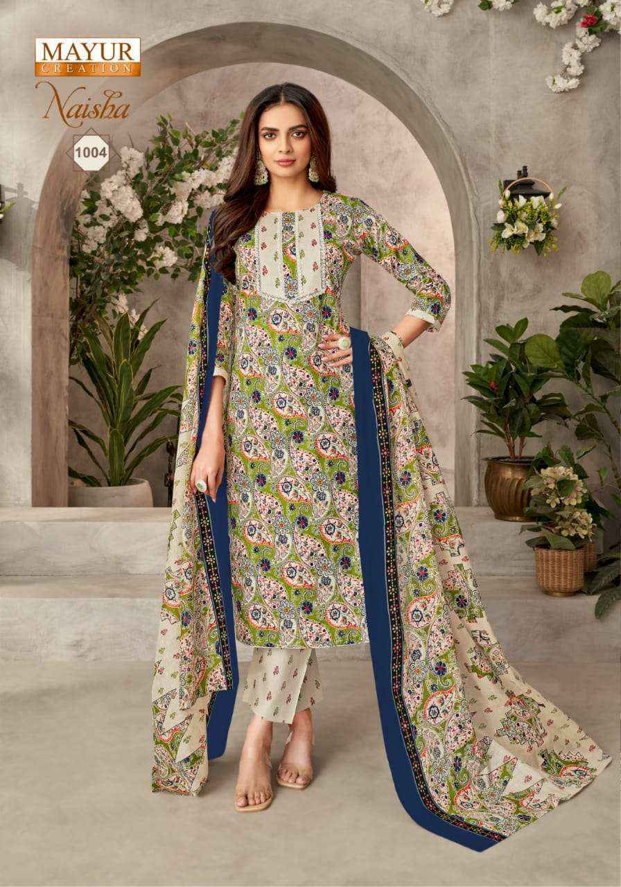 Mayur Creation Naisha Vol-1 Cotton Dress Material (10 pcs Catalogue)