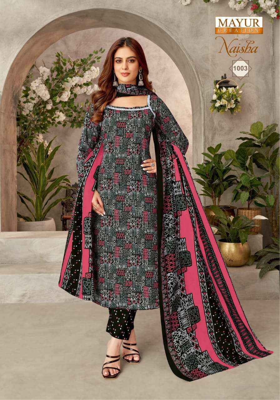 Mayur Creation Naisha Vol-1 Cotton Dress Material (10 pcs Catalogue)