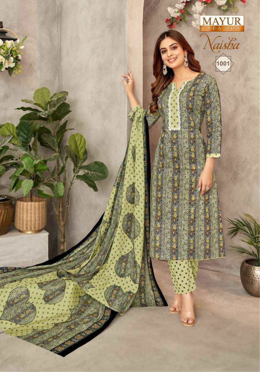 Mayur Creation Naisha Vol-1 Cotton Dress Material (10 pcs Catalogue)