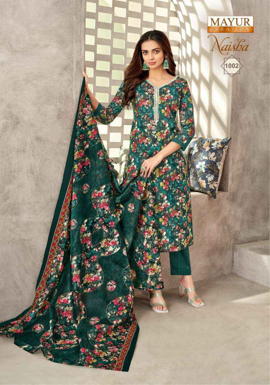 Mayur Creation Naisha Vol-1 Cotton Dress Material (10 pcs Catalogue)