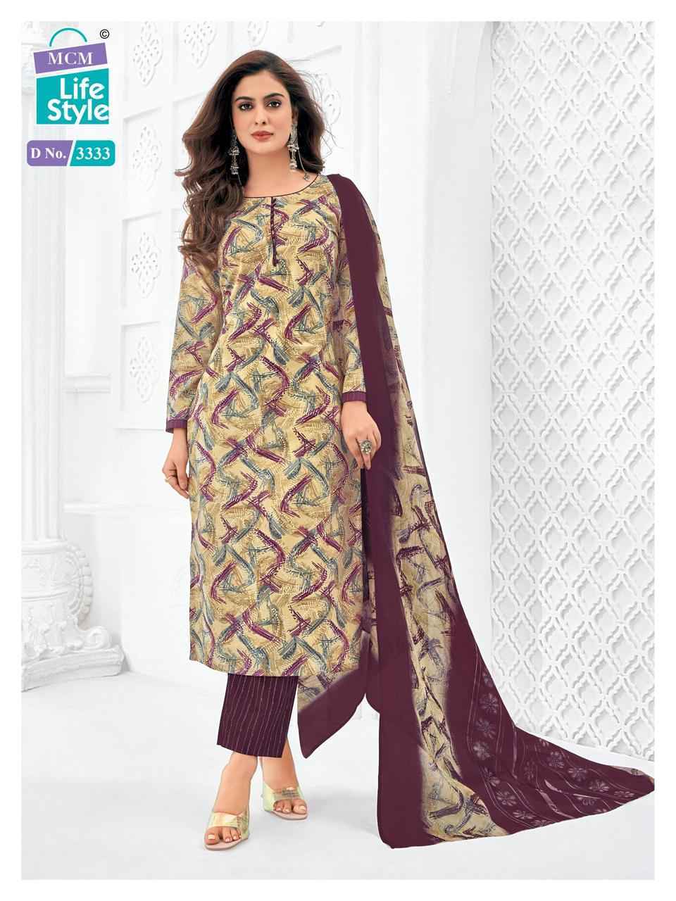 MCM Lifestyle Priyalaxmi Vol-33 Cotton Dress Material (20 pcs Catalogue)