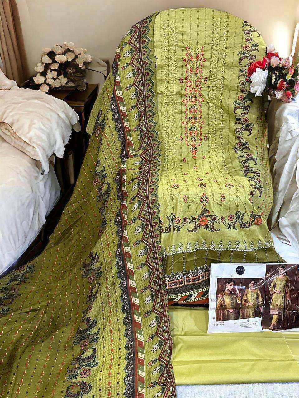 Mehboob Tex D No-1293 Lawn Cotton Dress Material (4 pcs Catalogue)