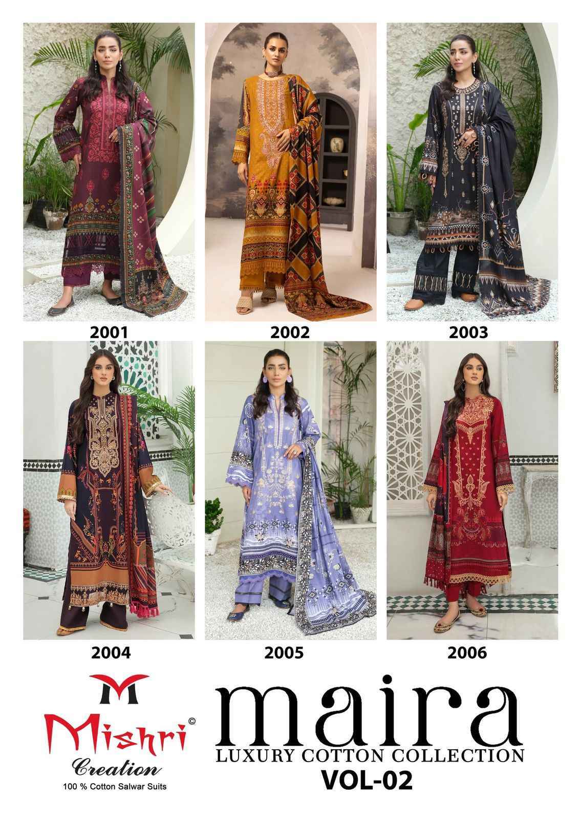 Mishri Creation Maira Vol-2 Cotton Dress Material (6 pcs Catalogue)