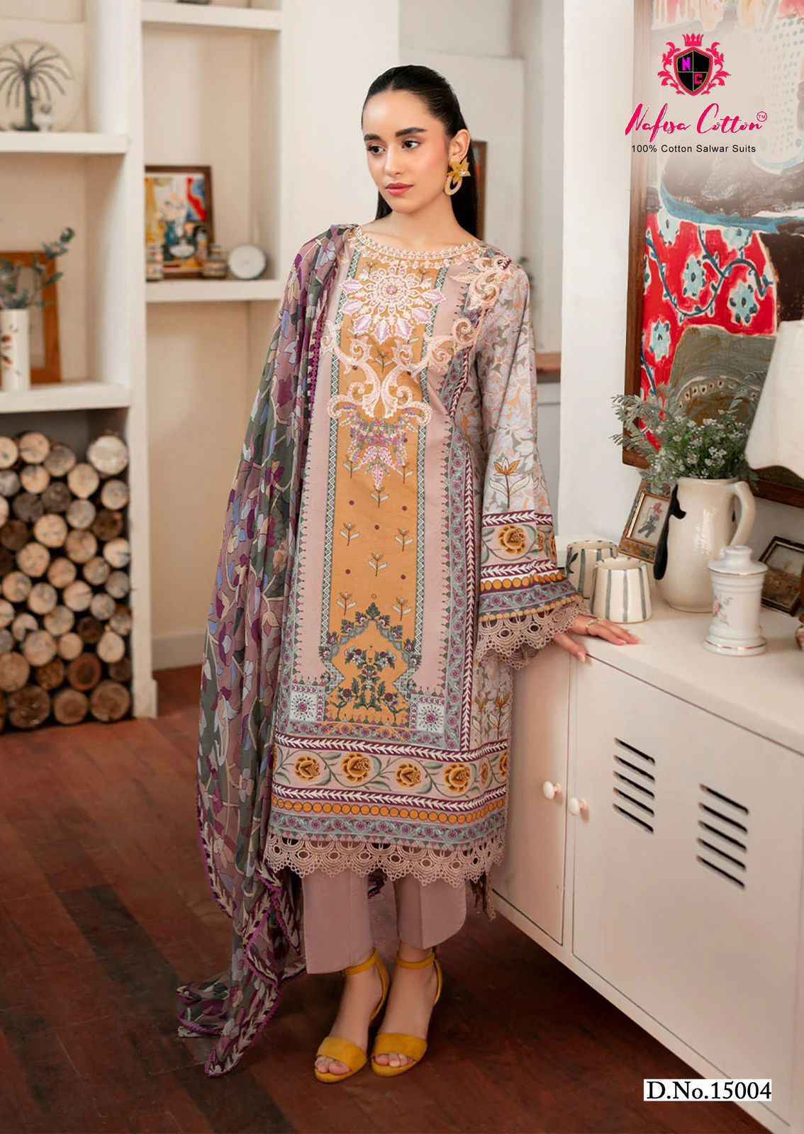 Nafisa Cotton Sahil Vol-15 Cotton Dress Material (6 pcs Catalogue)