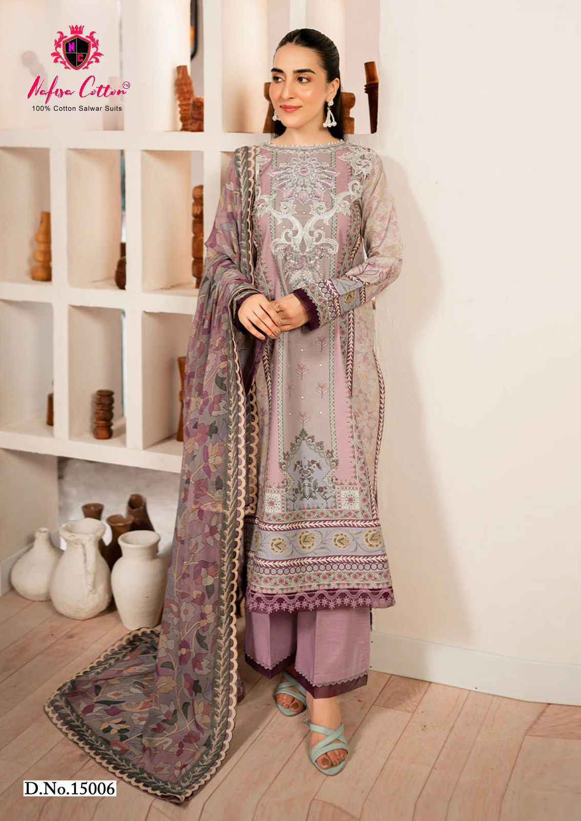 Nafisa Cotton Sahil Vol-15 Cotton Dress Material (6 pcs Catalogue)