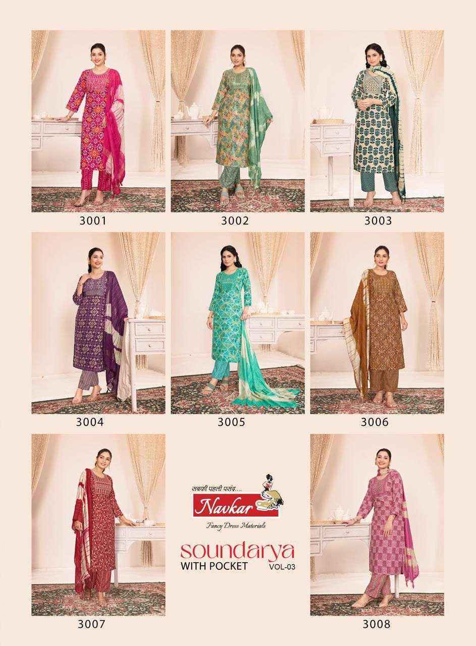 Navkar Soundarya Vol 3 Capsule Kurti Combo 8 pcs Catalogue