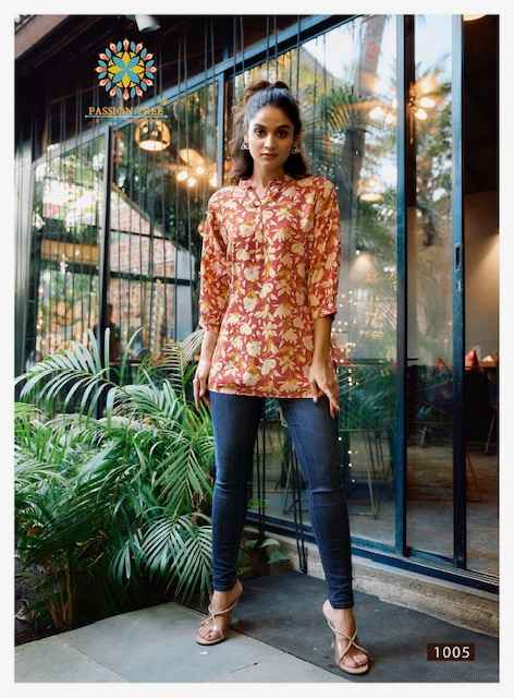 Passion Tree Baby Vol -1 Rayon Short Kurti (8 pcs Catalogue)