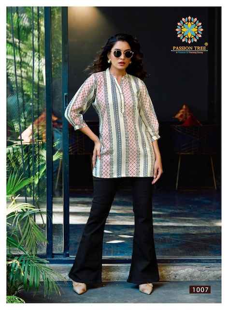 Passion Tree Baby Vol -1 Rayon Short Kurti (8 pcs Catalogue)