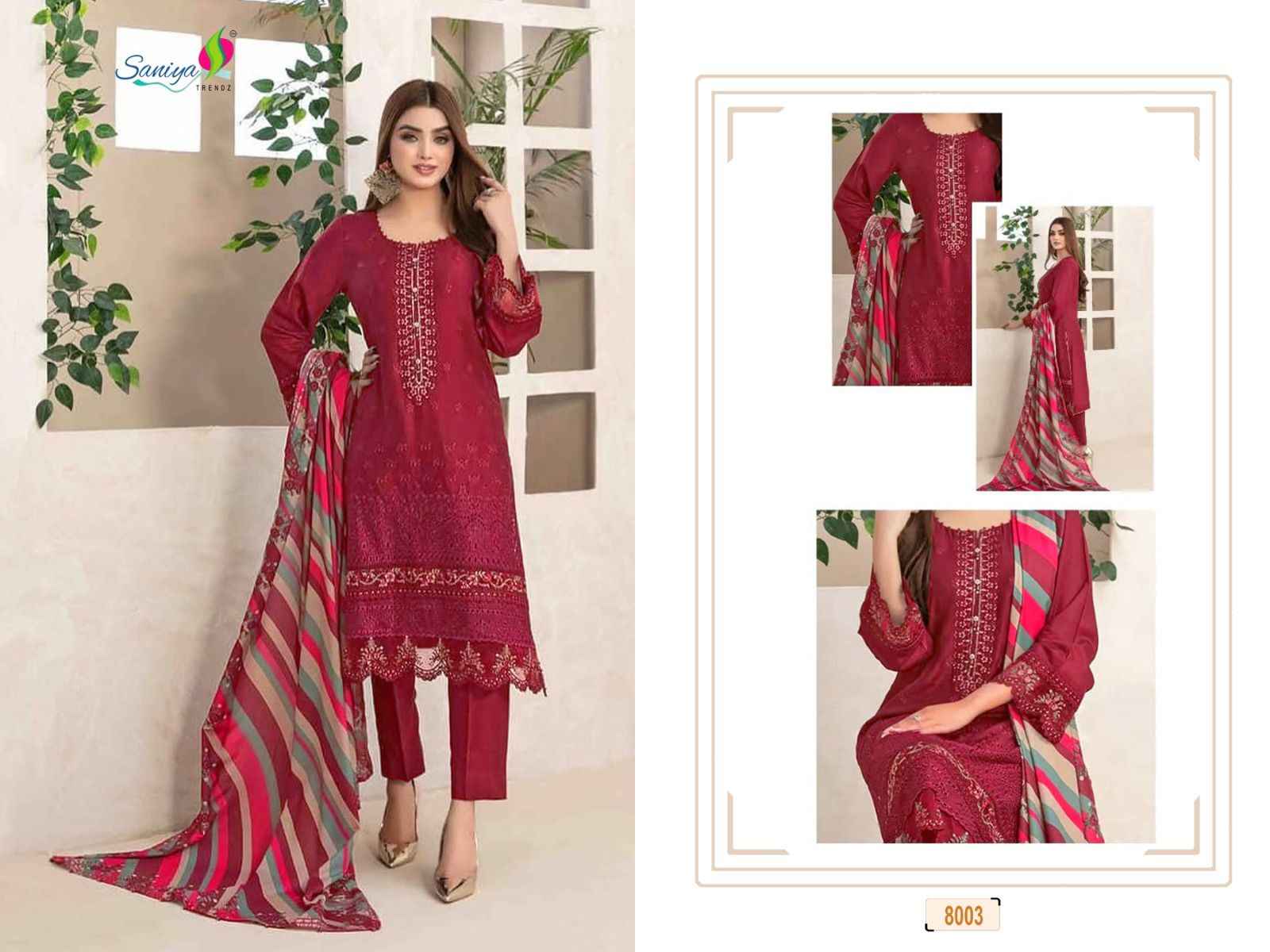 Saniya Trendz Rang Rasiya Nx Vol-8 Cotton Dress Material (4 pcs Catalogue)