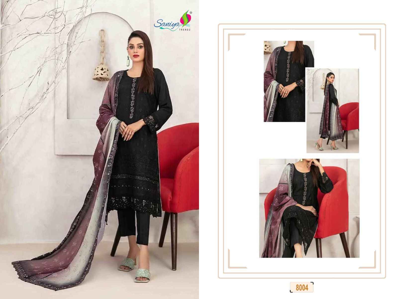 Saniya Trendz Rang Rasiya Nx Vol-8 Cotton Dress Material (4 pcs Catalogue)