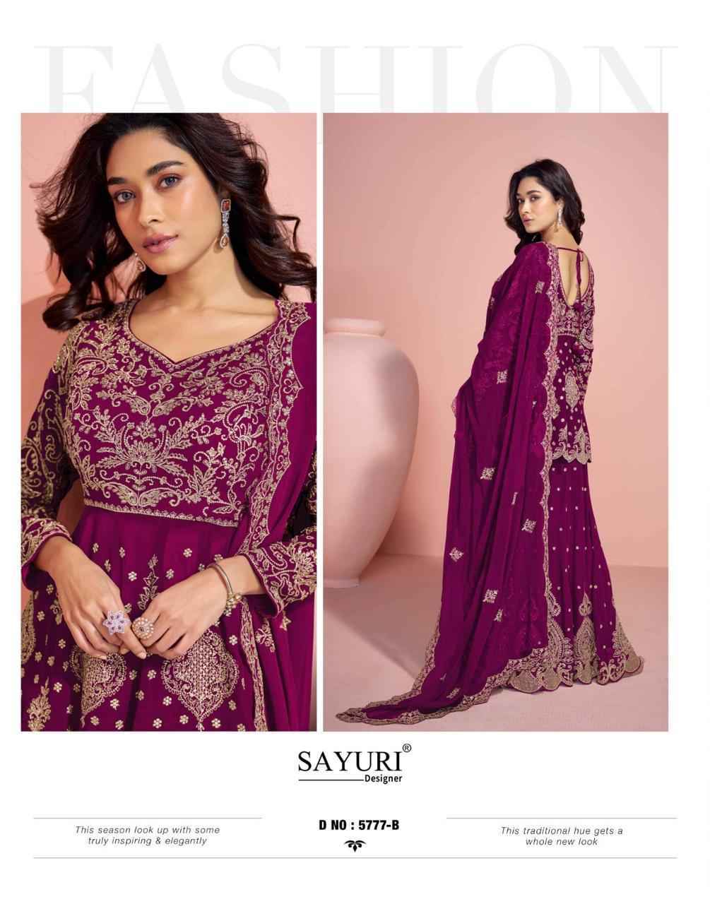Sayuri Designer Veera Readymade Georgette Dress (3 pcs Catalogue)