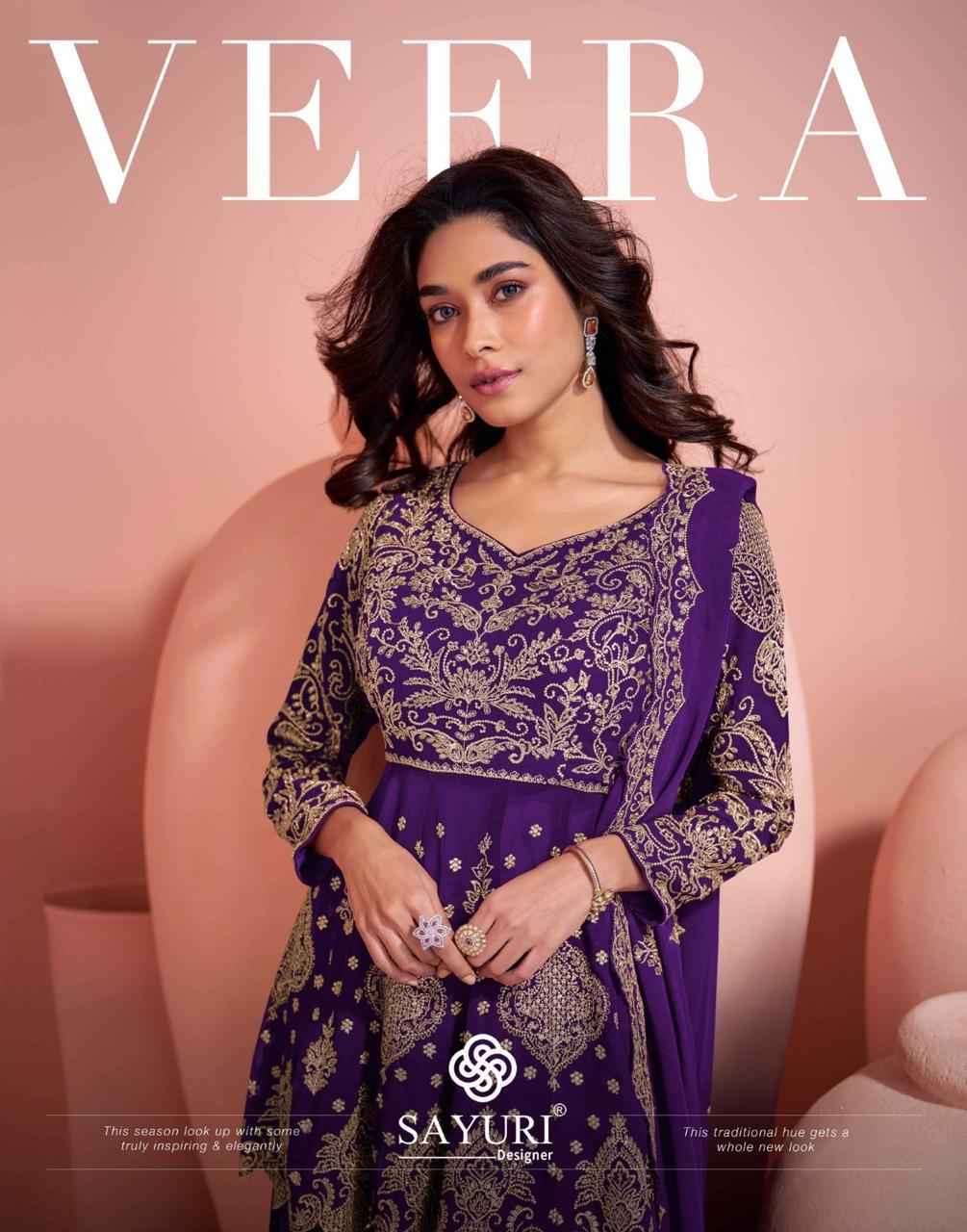 Sayuri Designer Veera Readymade Georgette Dress (3 pcs Catalogue)