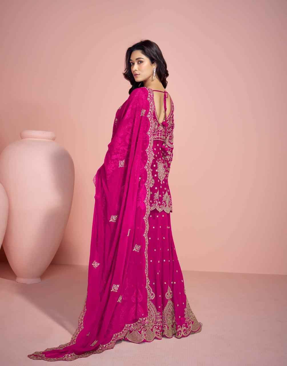 Sayuri Designer Veera Readymade Georgette Dress (3 pcs Catalogue)