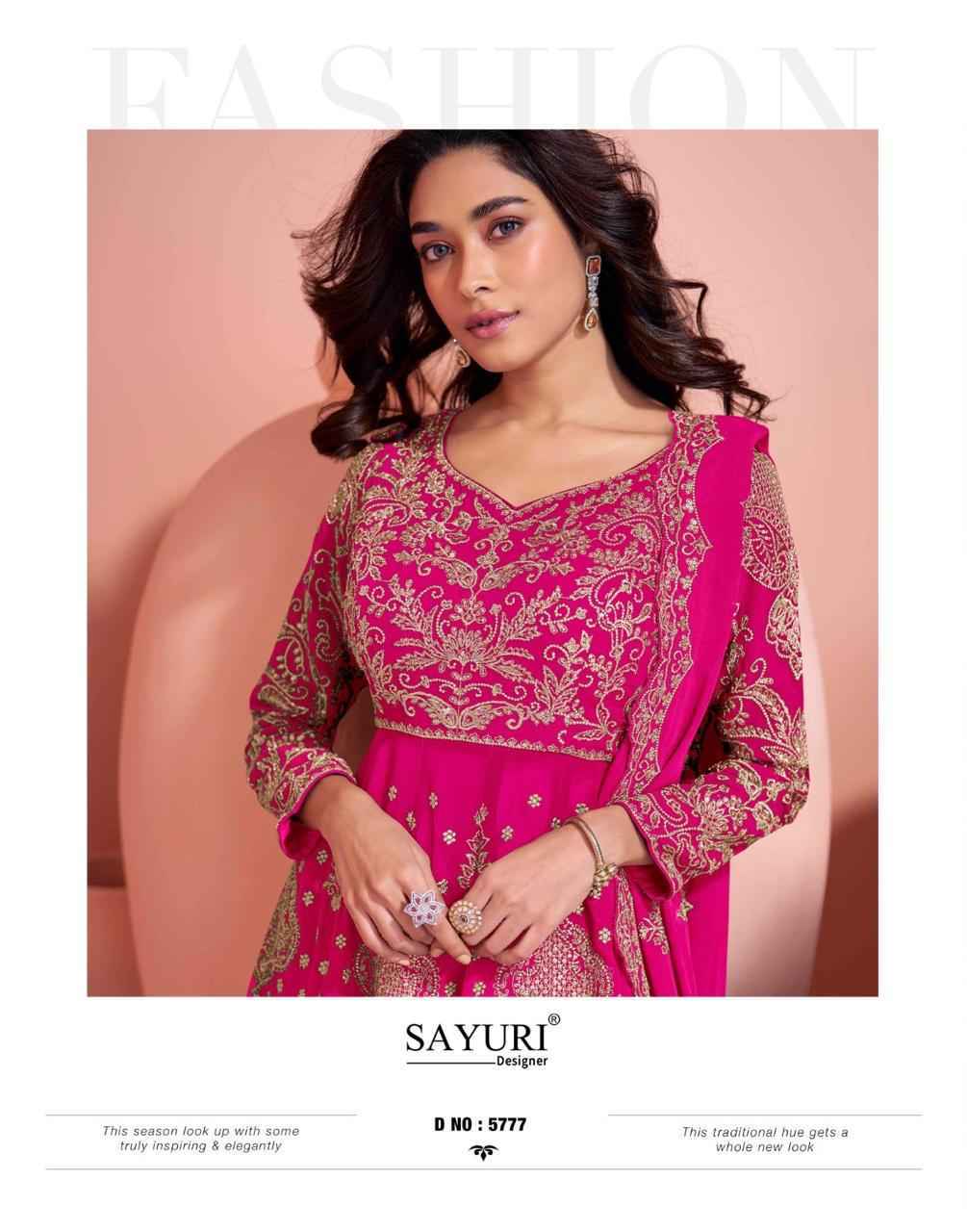 Sayuri Designer Veera Readymade Georgette Dress (3 pcs Catalogue)