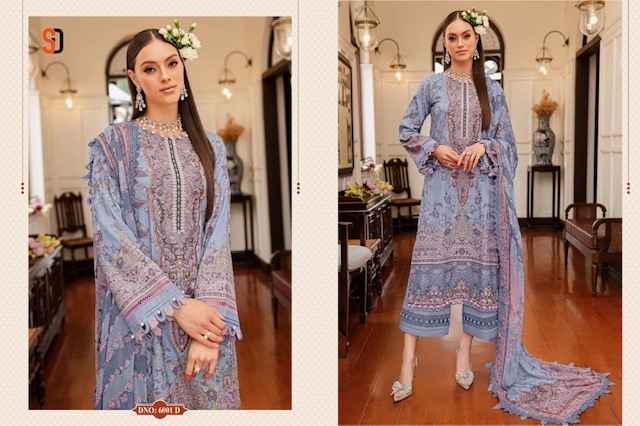 Shraddha Designer Bliss Vol-6 Lawn Cotton Dress Material (4 pc Catalogue)