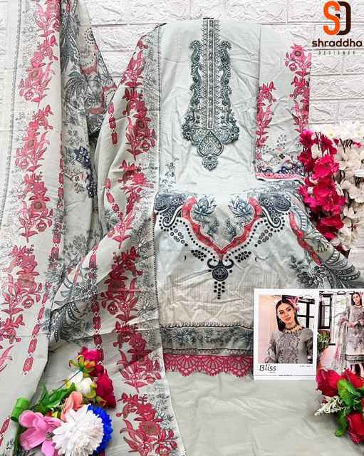 Shraddha Designer Bliss Vol-6 Lawn Cotton Dress Material (4 pc Catalogue)
