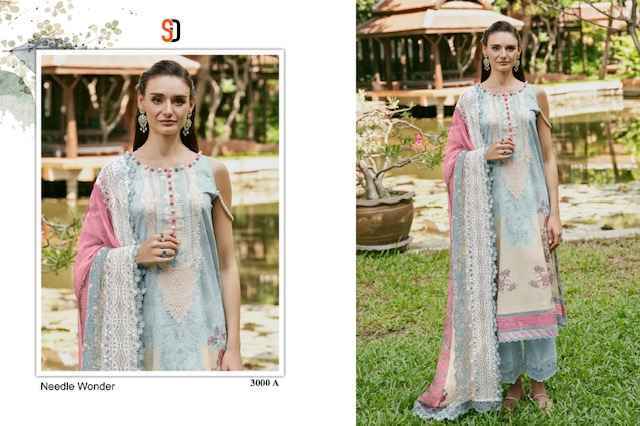 Shraddha Designer Needle Wonder Vol-3 Cotton Dress Material (4 pcs Catalogue)