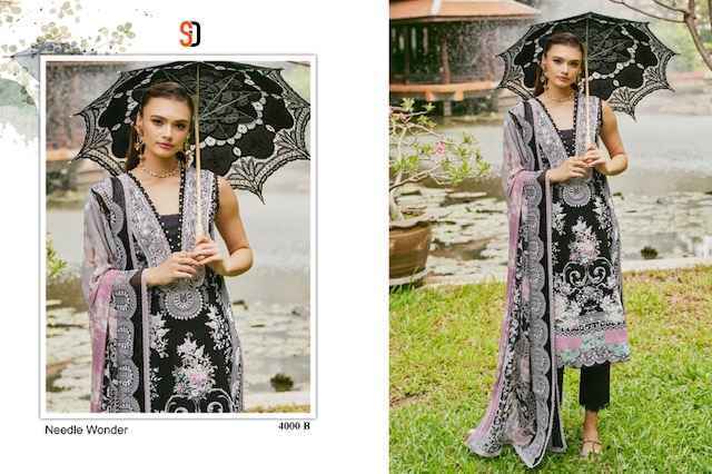 Shraddha Designer Needle Wonder Vol-4 Cotton Dress Material (4 pcs Catalogue)