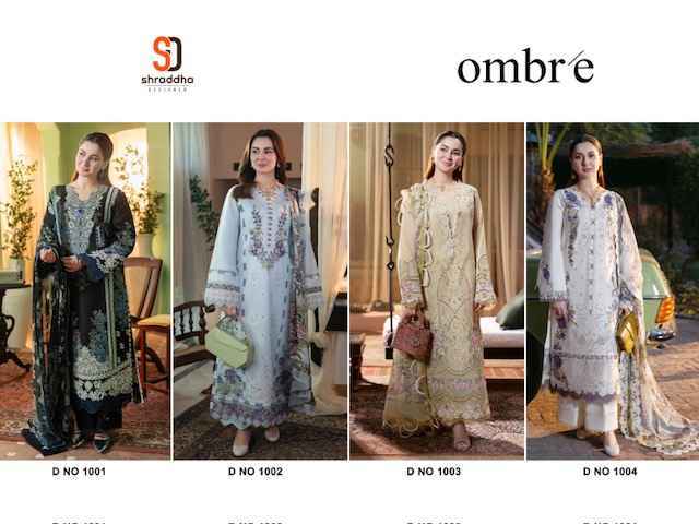 Shraddha Designer Ombre Cotton Dress Material (4 pcs Catalogue)