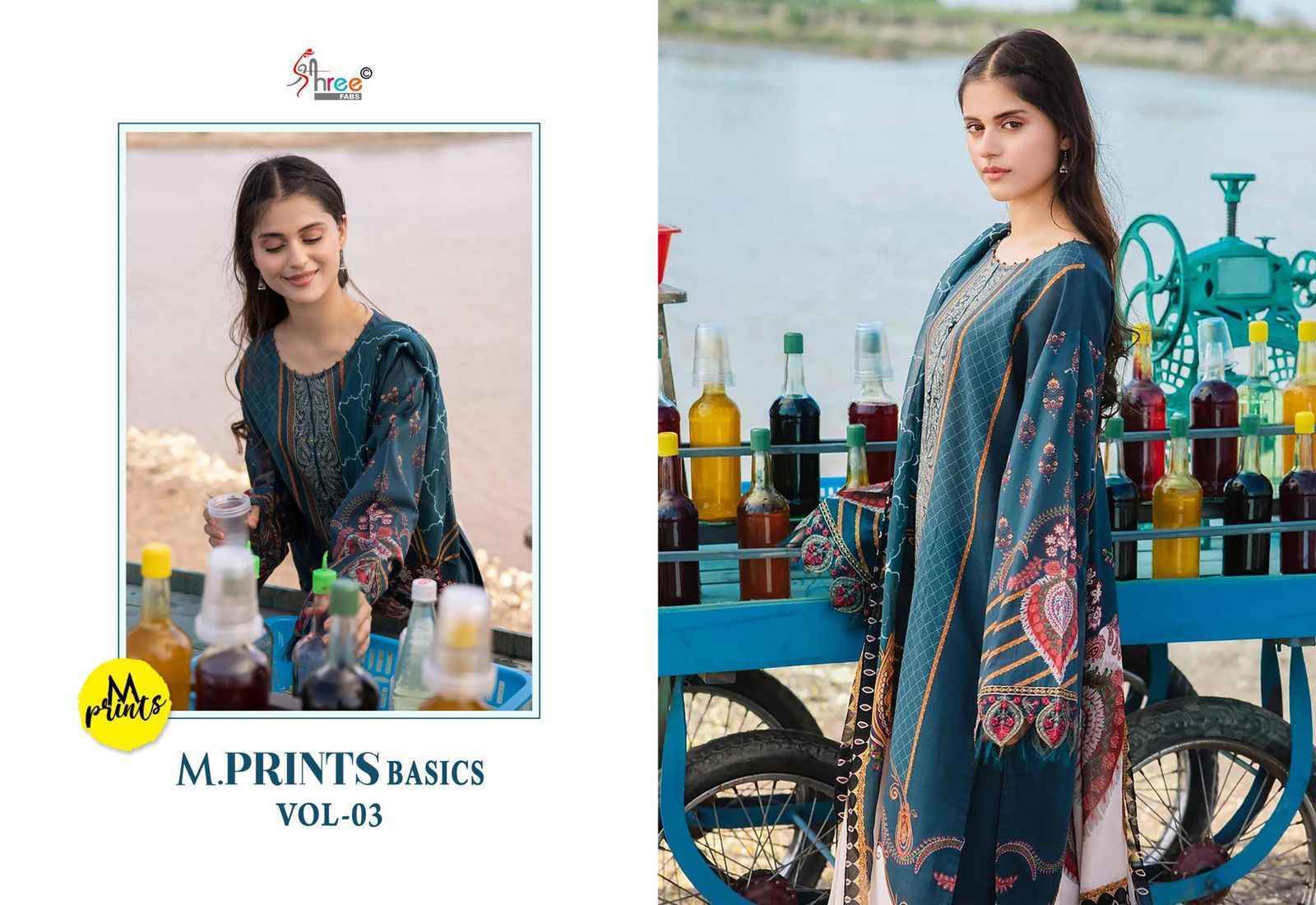 Shree Fabs M Prints Basics Vol-3 Cotton Dress Material (6 pcs Catalogue)