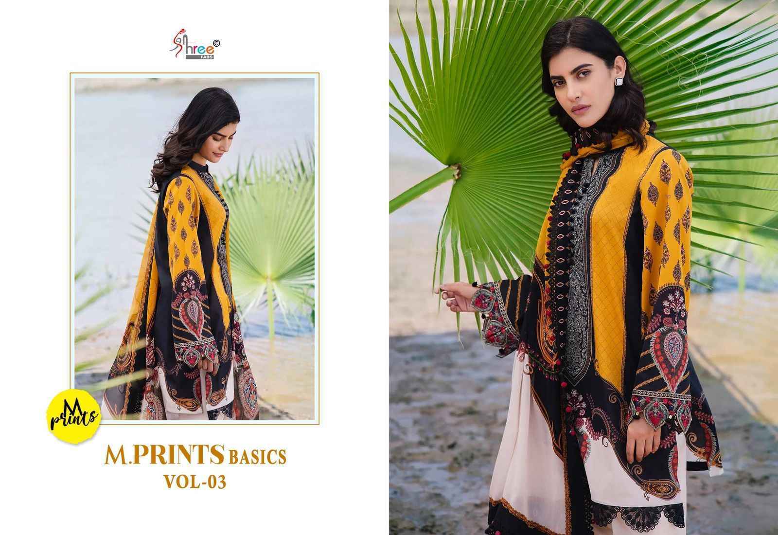 Shree Fabs M Prints Basics Vol-3 Cotton Dress Material (6 pcs Catalogue)