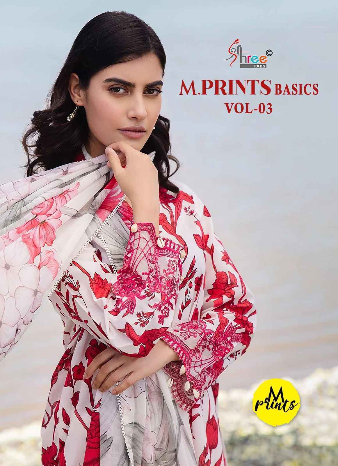Shree Fabs M Prints Basics Vol-3 Cotton Dress Material (6 pcs Catalogue)