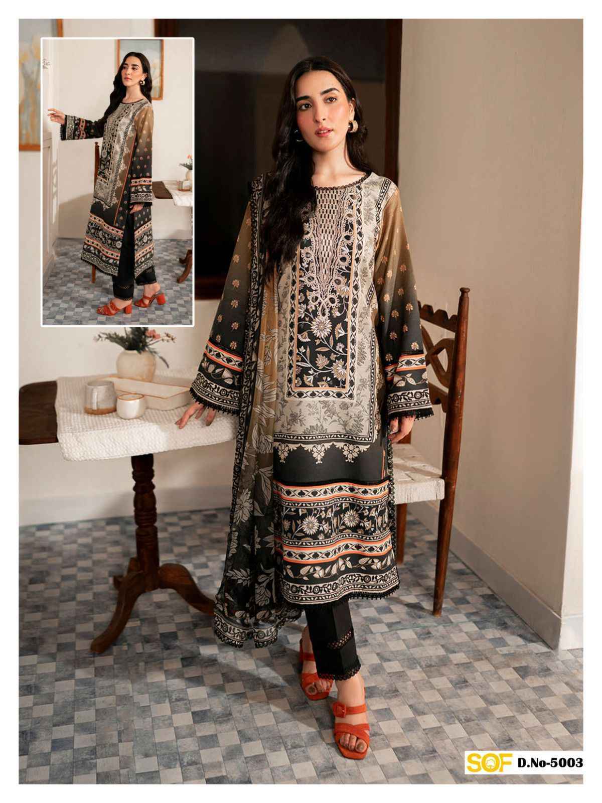 Shree Om Fab Aliya B Vol-5 Lawn Cotton Dress Material (6 pcs Catalogue)