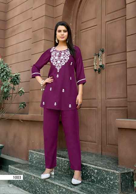 Tips & Tops Polo Rayon Co ord Set (6 pcs Catalogue)