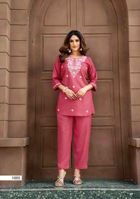 Tips & Tops Polo Rayon Co ord Set (6 pcs Catalogue)