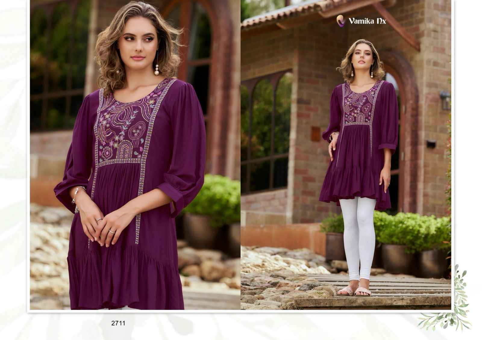 Vamika NX Rang Mahal Vol-3 Rayon Kurti (5 pcs Catalogue)