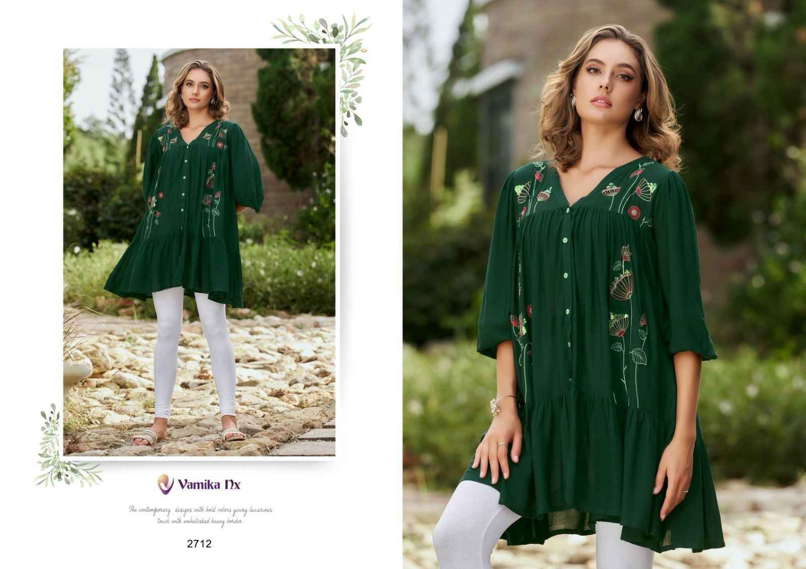 Vamika NX Rang Mahal Vol-3 Rayon Kurti (5 pcs Catalogue)