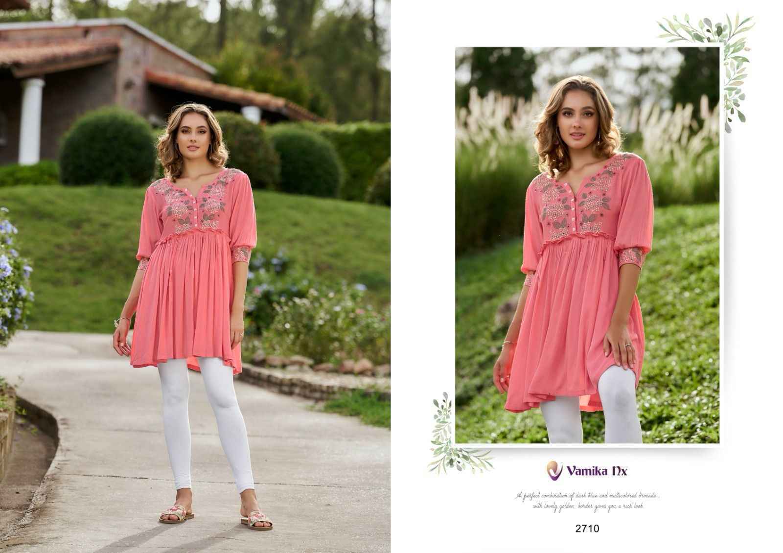 Vamika NX Rang Mahal Vol-3 Rayon Kurti (5 pcs Catalogue)