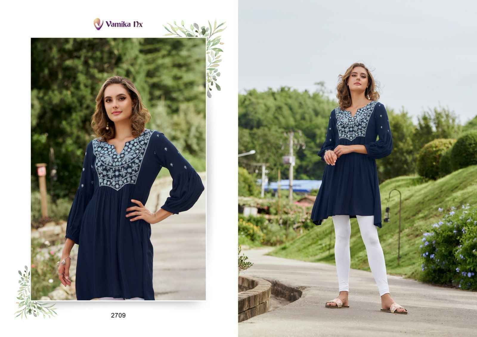 Vamika NX Rang Mahal Vol-3 Rayon Kurti (5 pcs Catalogue)