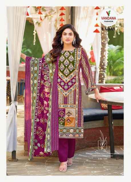 Vandana Fashion Aadat Vol-1 Viscouse Rayon Dress Material (6 pcs Catalogue)