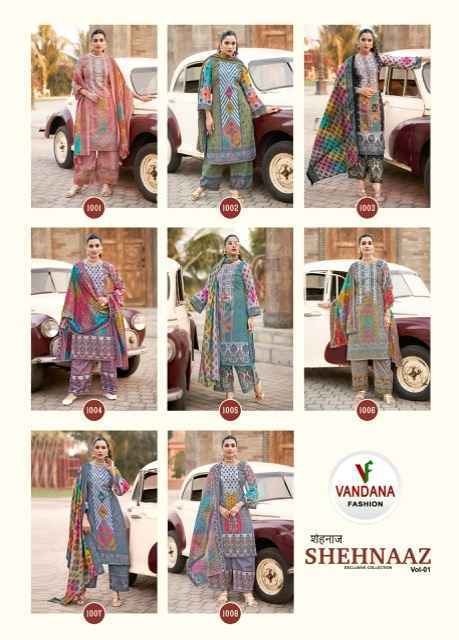 Vandana Fashion Shehnaaz Vol-1 Cotton Dress Material (8 pcs Catalogue)