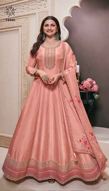 Vinay Kuleesh Naaz Moonga Silk Dress (4 pcs Catalogue)