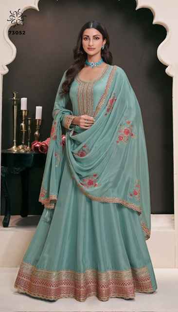 Vinay Kuleesh Naaz Moonga Silk Dress (4 pcs Catalogue)