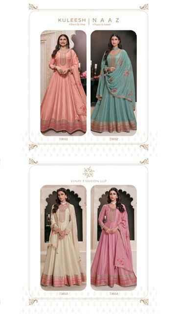 Vinay Kuleesh Naaz Moonga Silk Dress (4 pcs Catalogue)