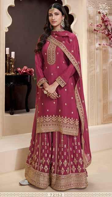Vinay Kuleesh Shania Chinon Dress Material (4 pcs Catalogue)
