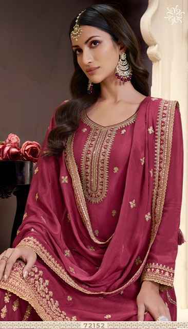 Vinay Kuleesh Shania Chinon Dress Material (4 pcs Catalogue)