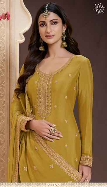 Vinay Kuleesh Shania Chinon Dress Material (4 pcs Catalogue)