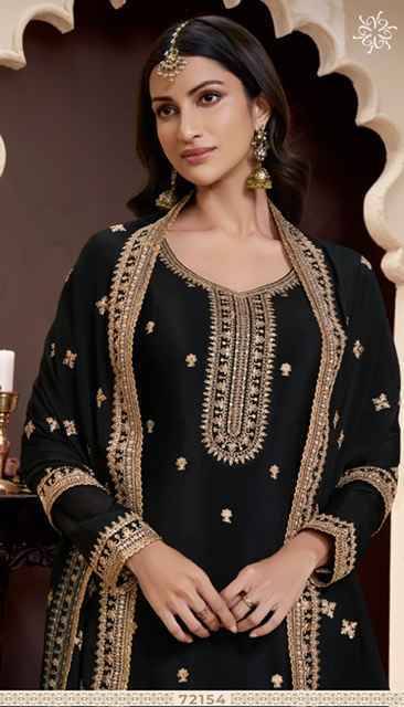 Vinay Kuleesh Shania Chinon Dress Material (4 pcs Catalogue)
