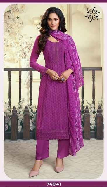 Vinay Silkina Royal Crepe-47 Royal Crepe Dress Material (8 pcs Catalogue)