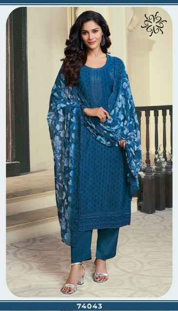 Vinay Silkina Royal Crepe-47 Royal Crepe Dress Material (8 pcs Catalogue)