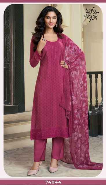 Vinay Silkina Royal Crepe-47 Royal Crepe Dress Material (8 pcs Catalogue)