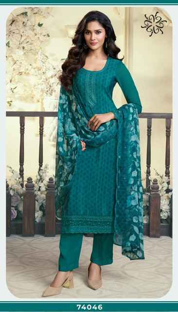 Vinay Silkina Royal Crepe-47 Royal Crepe Dress Material (8 pcs Catalogue)