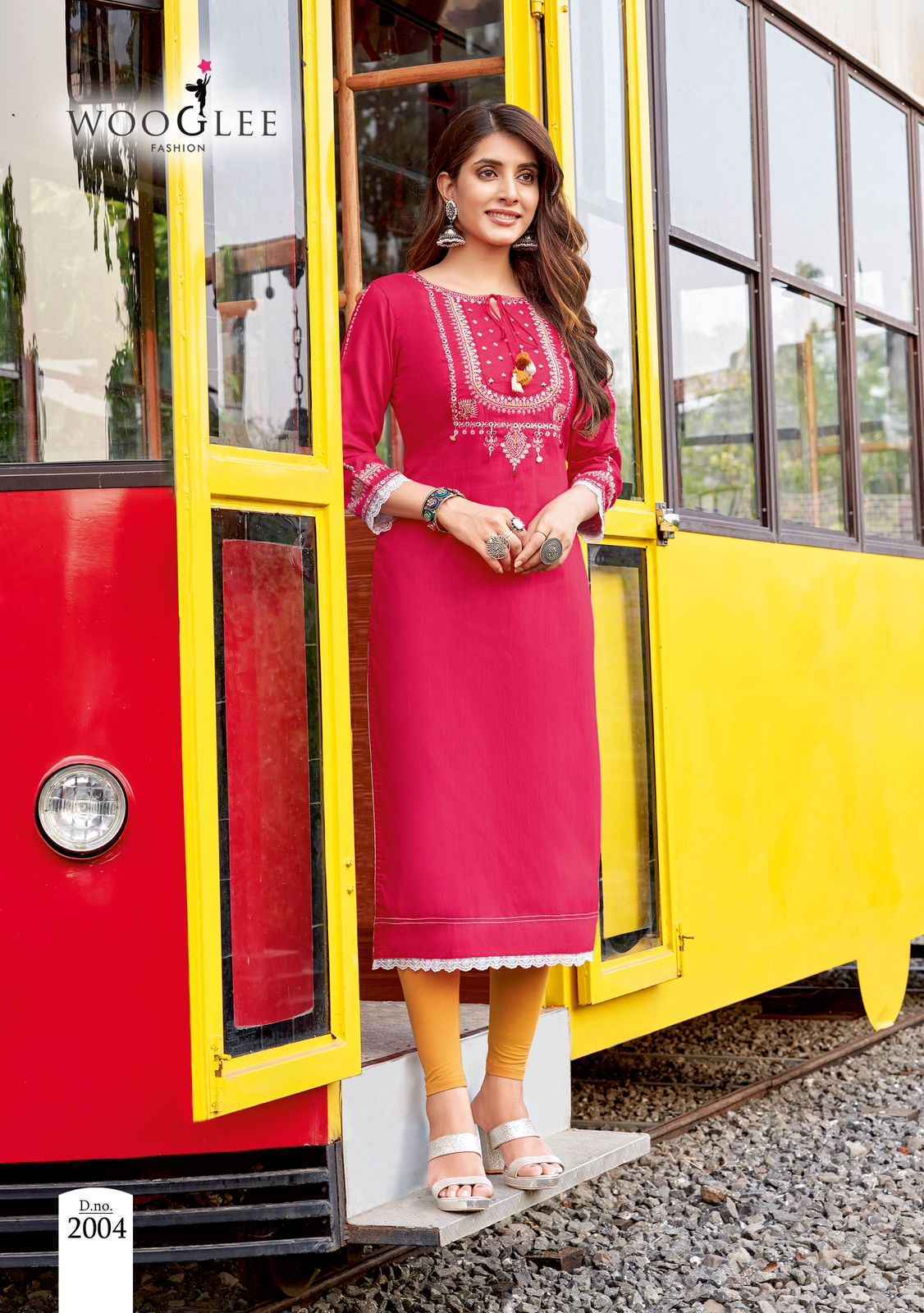 Wooglee Ananya Rayon Kurti (4 pcs Catalogue)