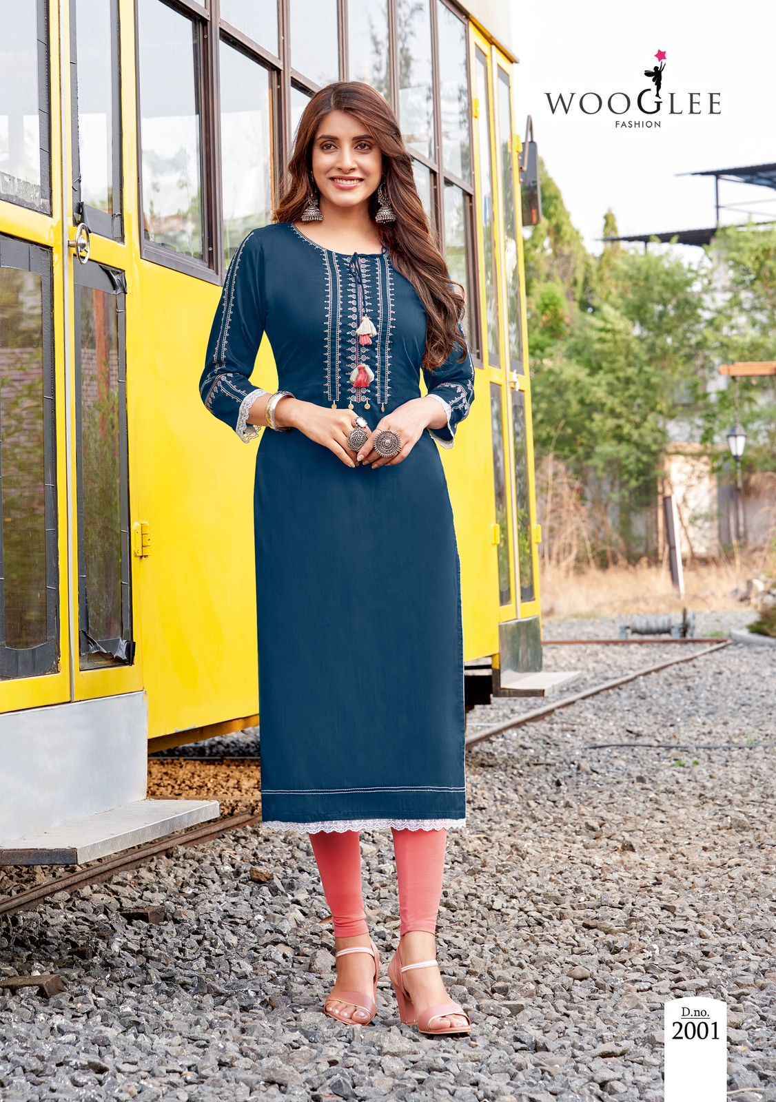 Wooglee Ananya Rayon Kurti (4 pcs Catalogue)